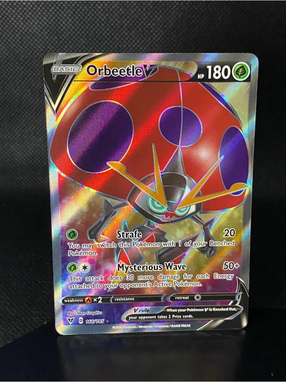 166/185 Orbeetle V Pokemon TCG Vivid Voltage Alt Art Ultra Rare Card